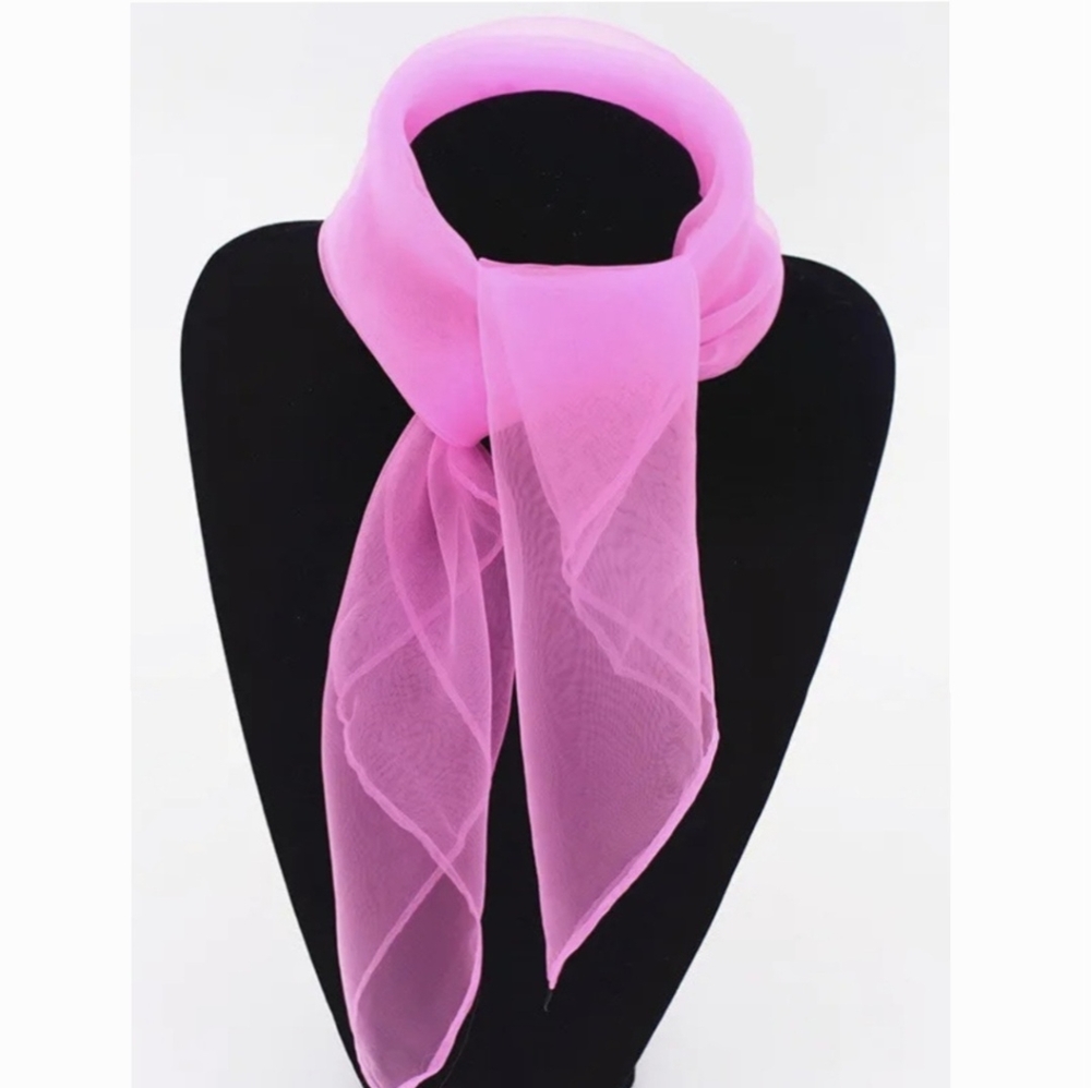 Light Pink Chiffon Vintage Antique Nostalgia Scarf Scarfs Scarve Scarves